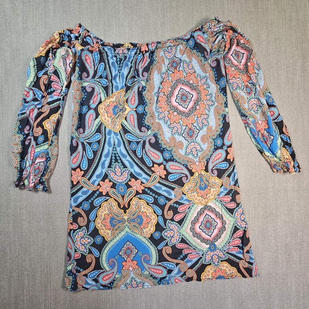 Saisi Fama Women's Dress Multicolor Off-shoulder Sz Small